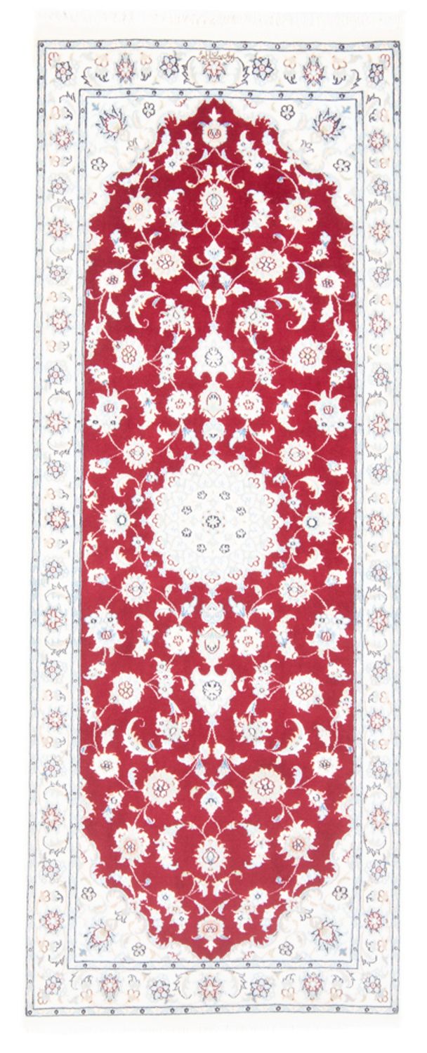 Alfombra de pasillo Alfombra Persa - Nain - Real - 206 x 80 cm - rojo