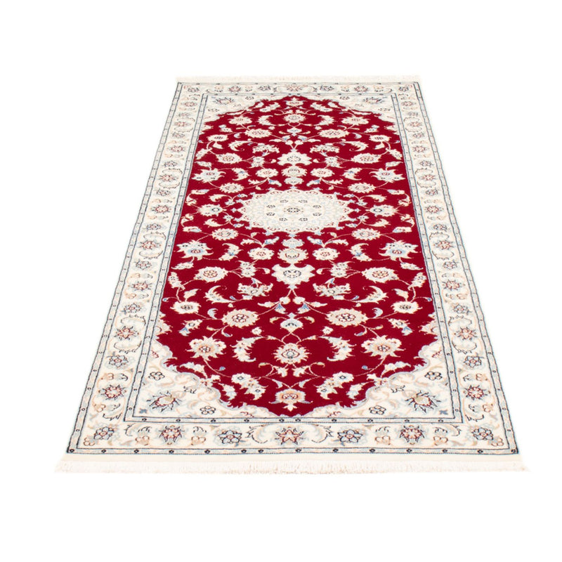 Alfombra de pasillo Alfombra Persa - Nain - Real - 206 x 80 cm - rojo