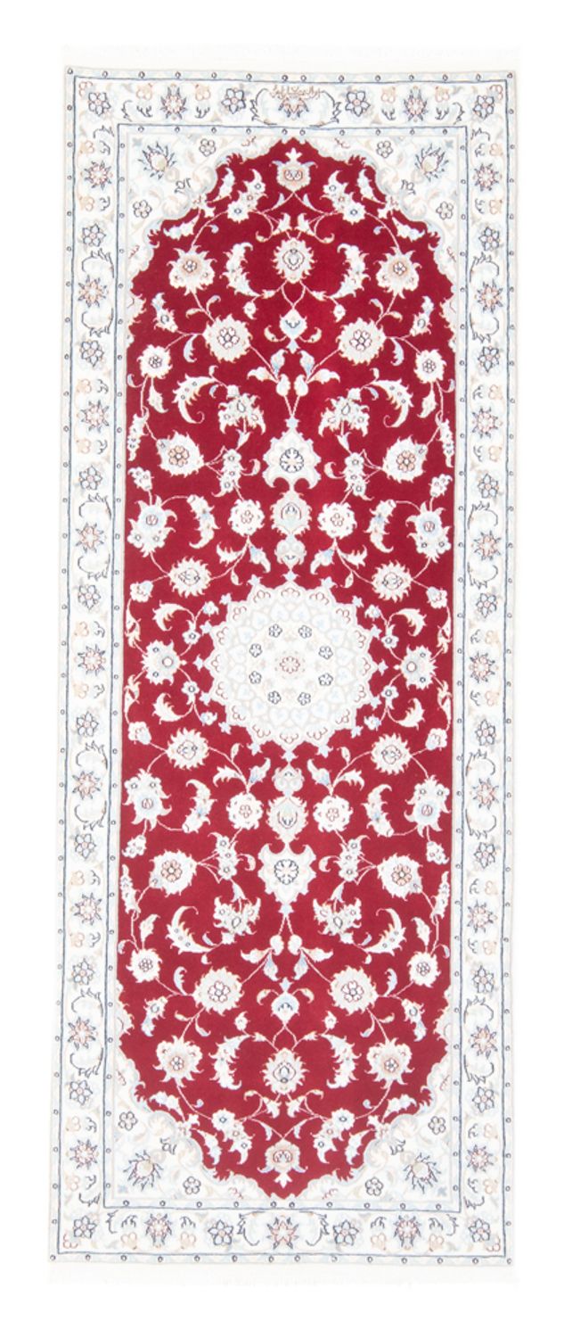 Alfombra de pasillo Alfombra Persa - Nain - Real - 200 x 80 cm - rojo