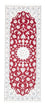 Alfombra de pasillo Alfombra Persa - Nain - Real - 200 x 80 cm - rojo