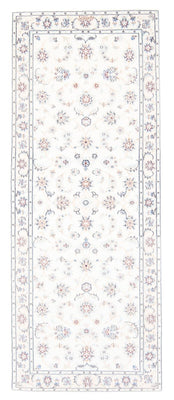 Alfombra de pasillo Alfombra Persa - Nain - Real - 200 x 80 cm - crema