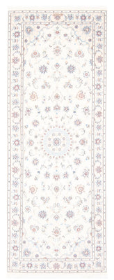 Alfombra de pasillo Alfombra Persa - Nain - Real - 197 x 81 cm - crema