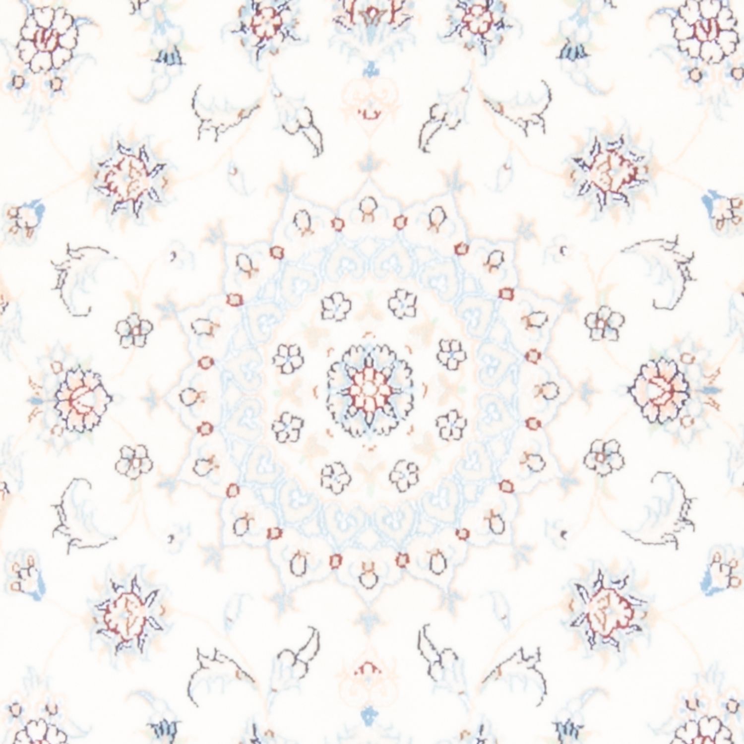 Alfombra de pasillo Alfombra Persa - Nain - Real - 197 x 81 cm - crema