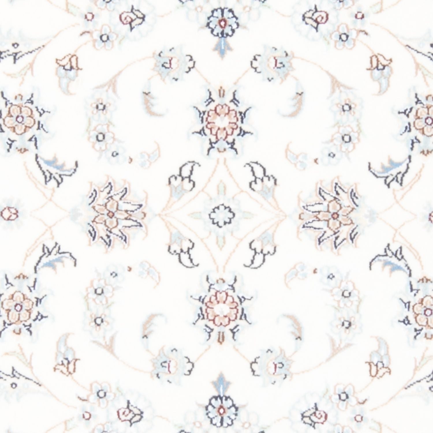 Alfombra de pasillo Alfombra Persa - Nain - Real - 203 x 80 cm - crema