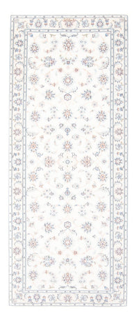 Alfombra de pasillo Alfombra Persa - Nain - Real - 196 x 81 cm - crema