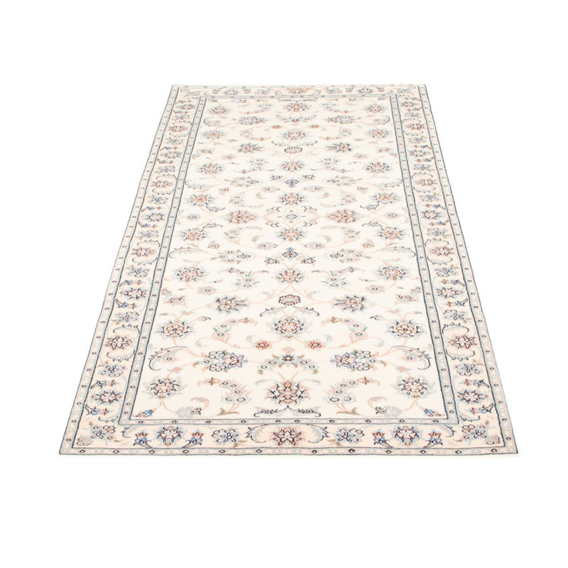 Alfombra de pasillo Alfombra Persa - Nain - Real - 196 x 81 cm - crema