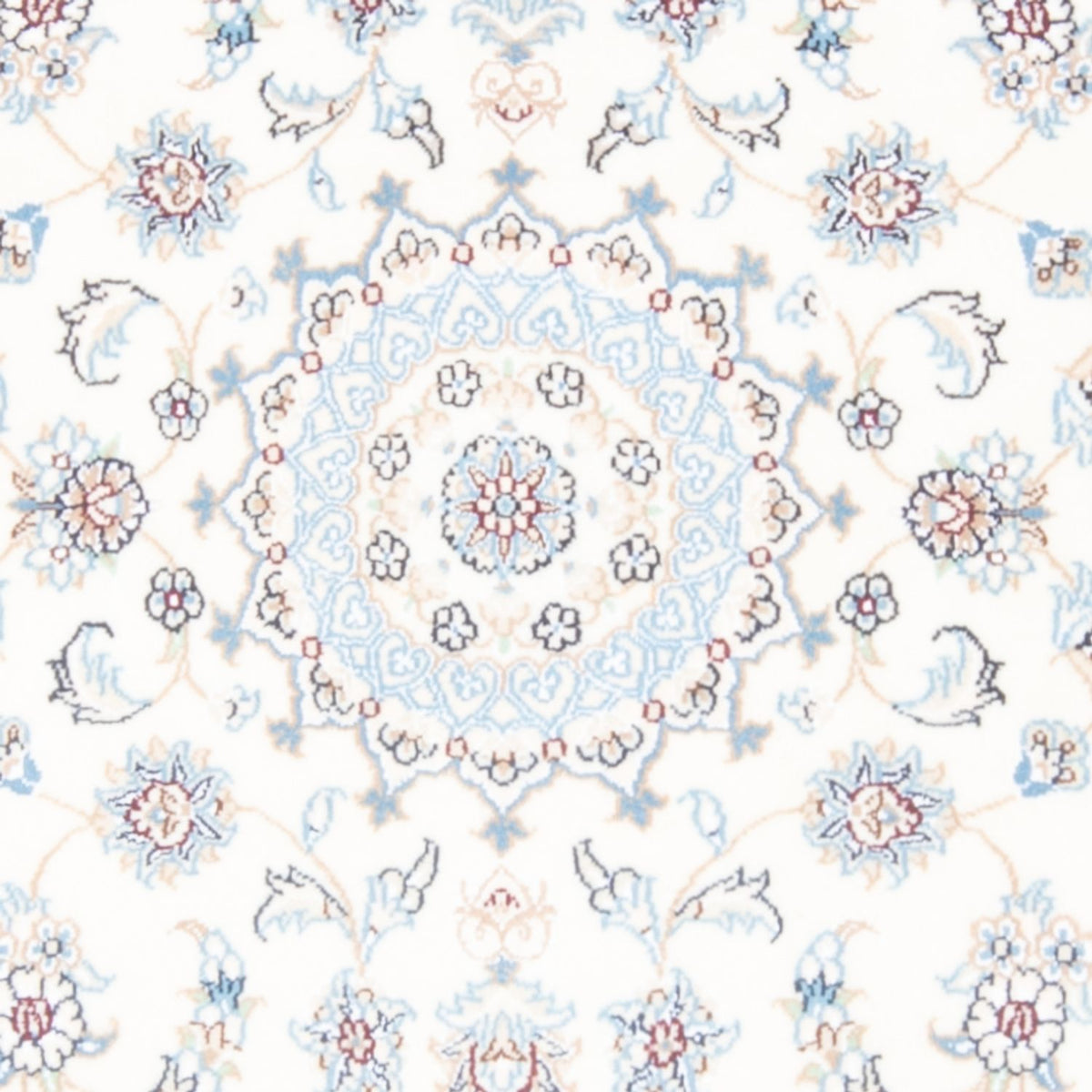 Alfombra de pasillo Alfombra Persa - Nain - Real - 206 x 79 cm - crema