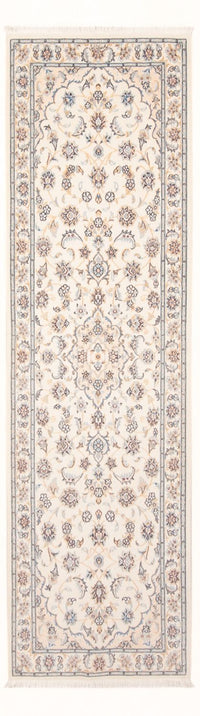 Alfombra de pasillo Alfombra Persa - Nain - Prima - 247 x 80 cm - crema