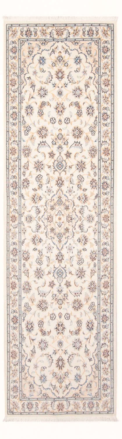 Alfombra de pasillo Alfombra Persa - Nain - Prima - 247 x 80 cm - crema