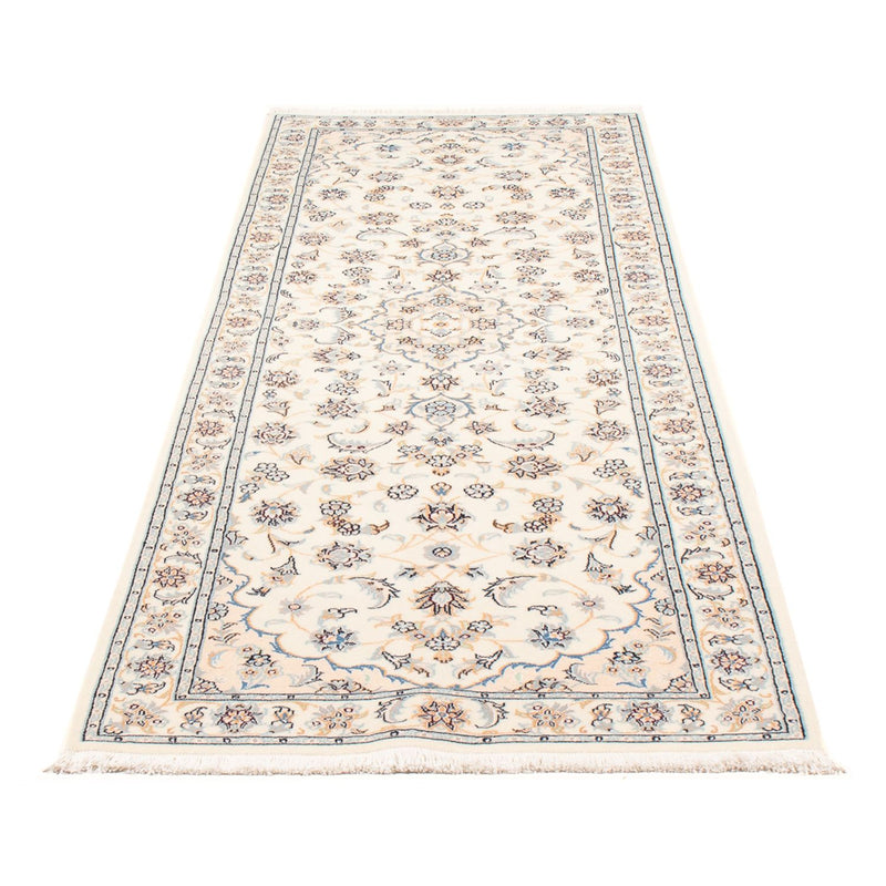 Alfombra de pasillo Alfombra Persa - Nain - Prima - 247 x 80 cm - crema