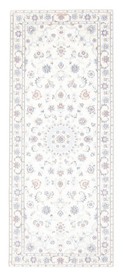 Alfombra de pasillo Alfombra Persa - Nain - Real - 200 x 80 cm - crema