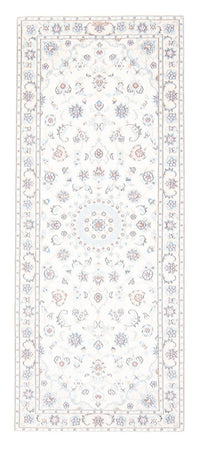 Alfombra de pasillo Alfombra Persa - Nain - Real - 200 x 80 cm - crema