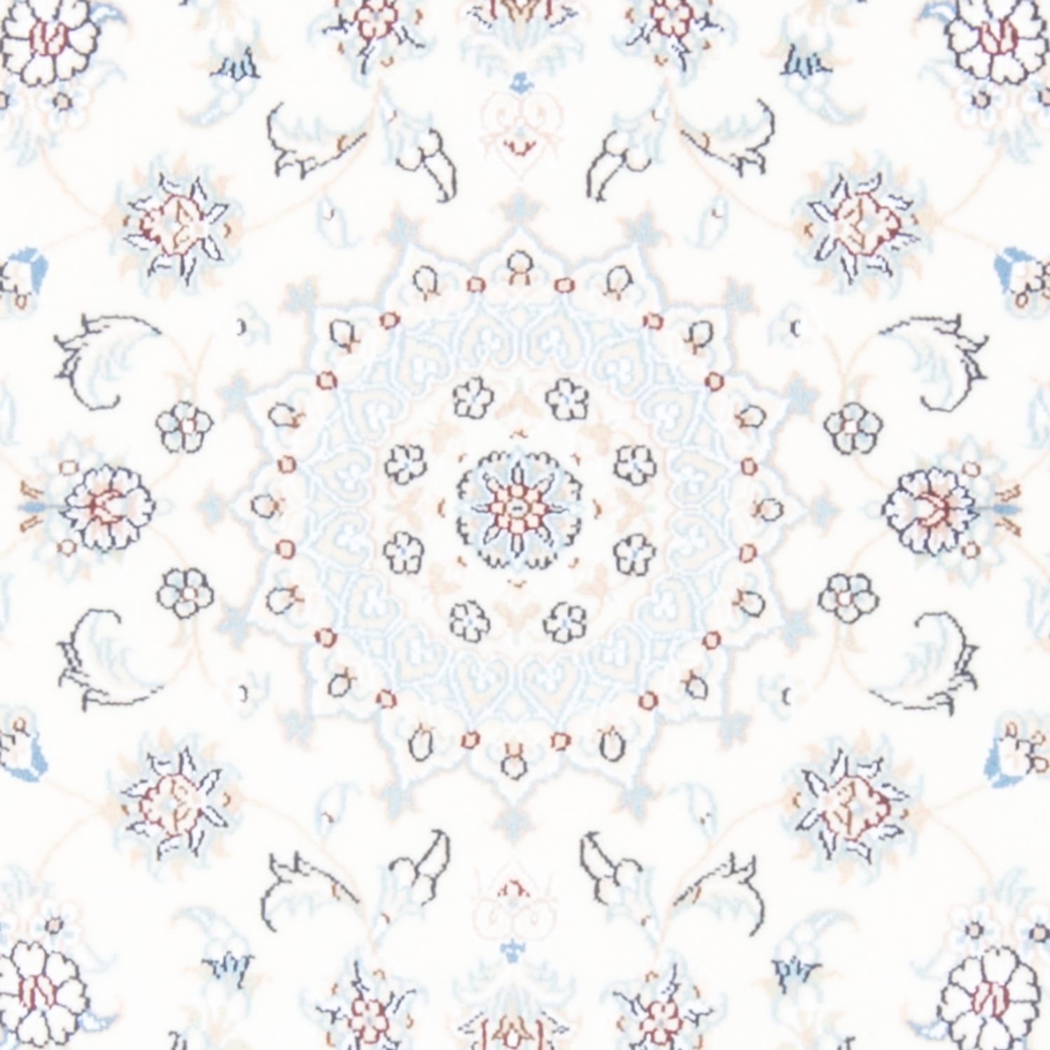 Alfombra de pasillo Alfombra Persa - Nain - Real - 200 x 80 cm - crema