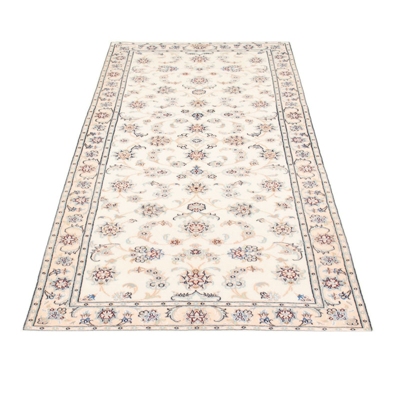 Alfombra de pasillo Alfombra Persa - Nain - Real - 200 x 80 cm - crema