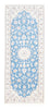 Alfombra de pasillo Alfombra Persa - Nain - Real - 204 x 82 cm - azul claro
