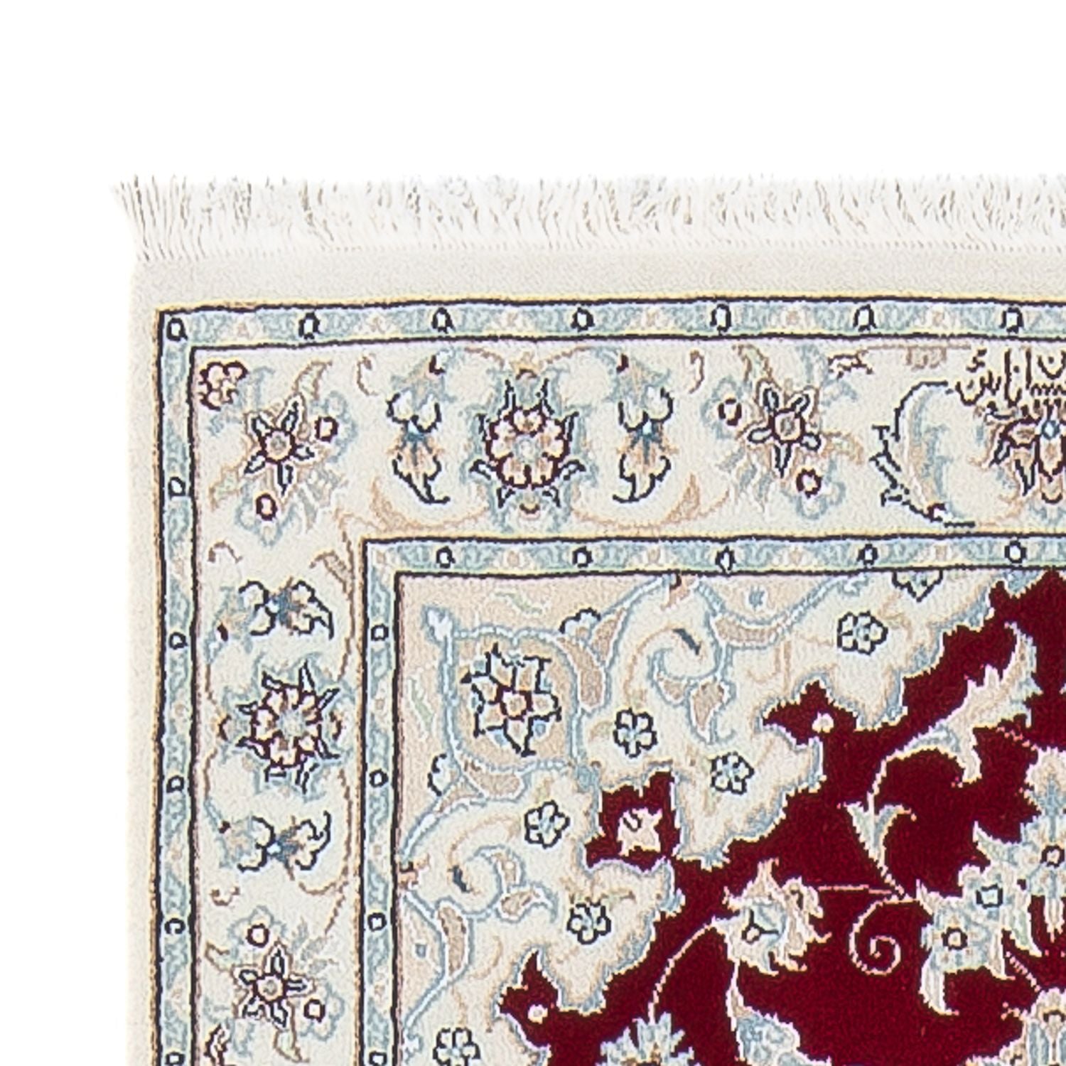 Alfombra de pasillo Alfombra Persa - Nain - Prima - 243 x 81 cm - rojo