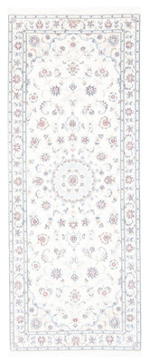 Alfombra de pasillo Alfombra Persa - Nain - Real - 199 x 81 cm - crema