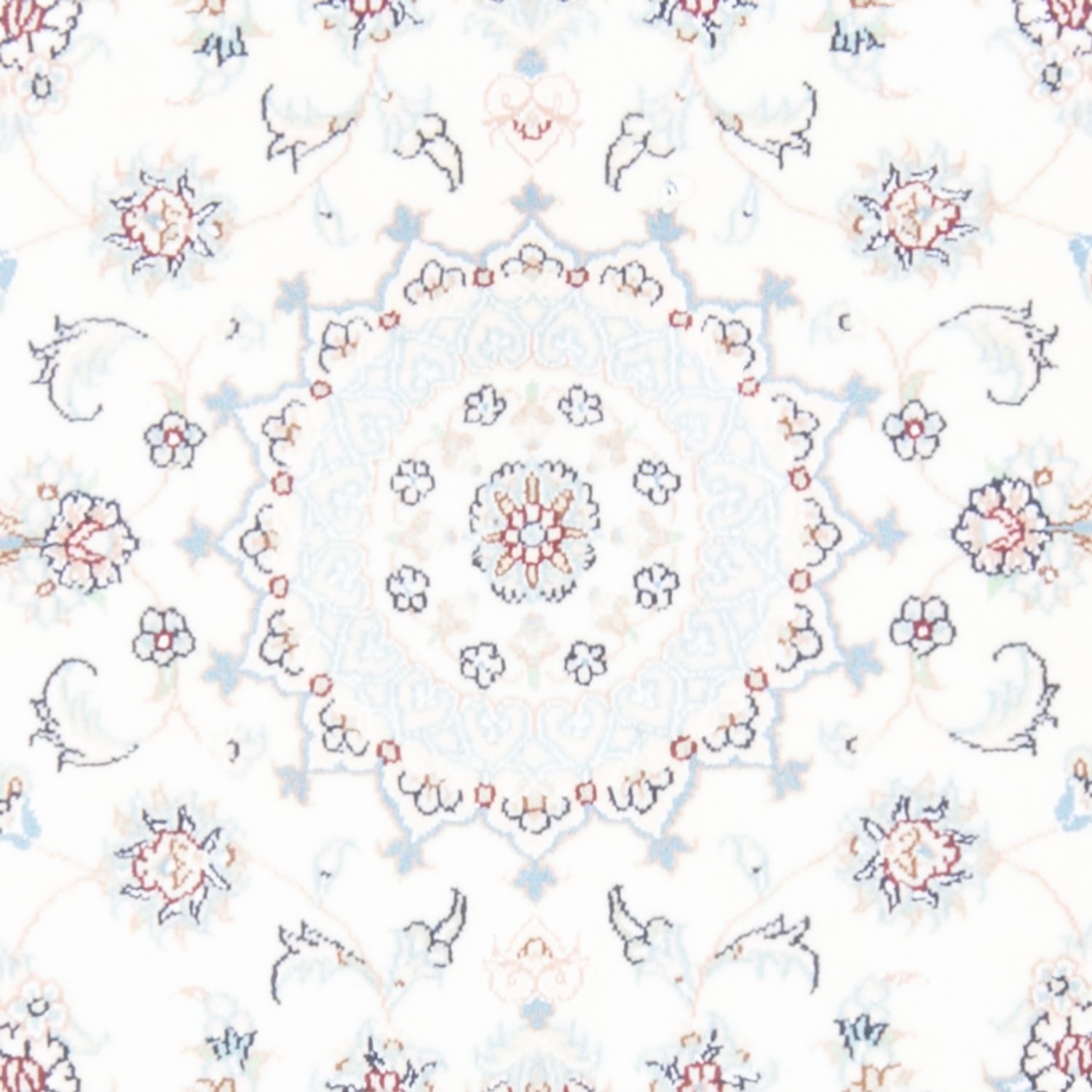 Alfombra de pasillo Alfombra Persa - Nain - Real - 199 x 81 cm - crema