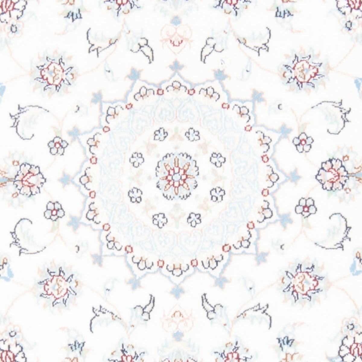 Alfombra de pasillo Alfombra Persa - Nain - Real - 199 x 81 cm - crema