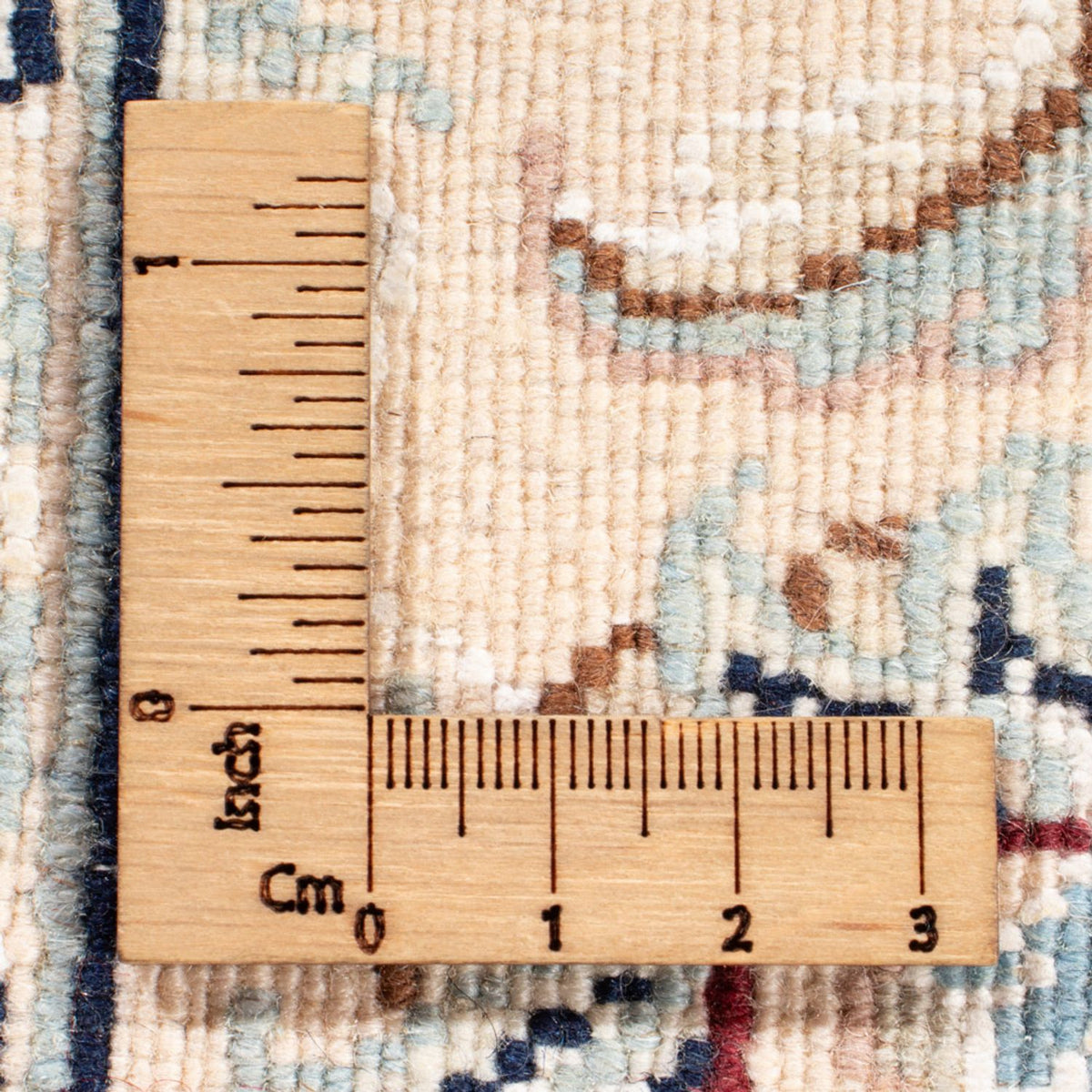 Alfombra de pasillo Alfombra Persa - Nain - Real - 199 x 81 cm - crema