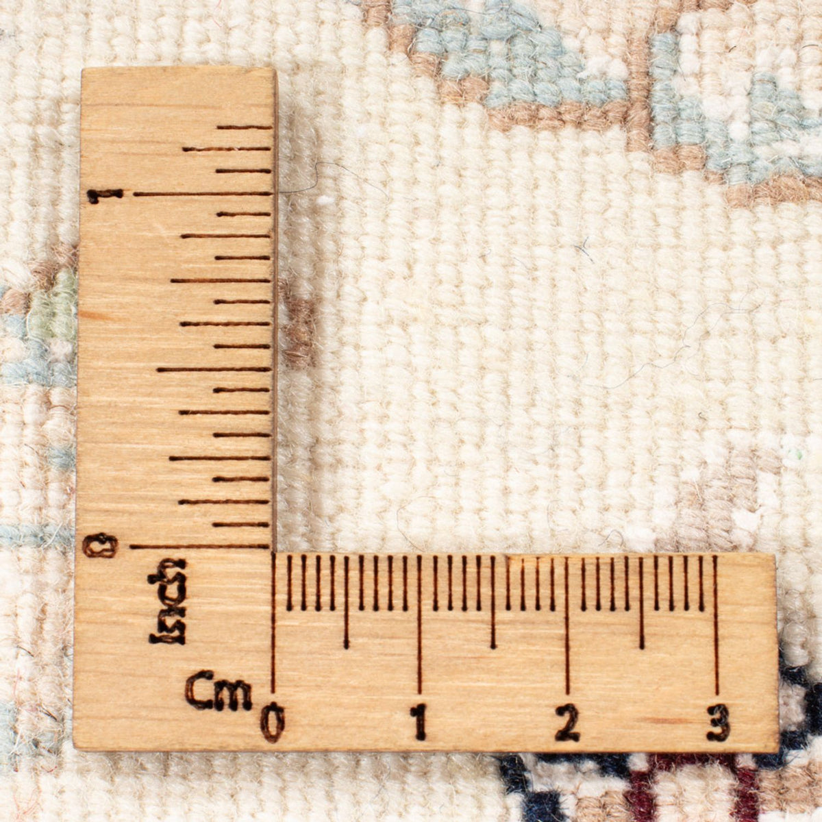 Alfombra de pasillo Alfombra Persa - Nain - Real - 198 x 80 cm - crema