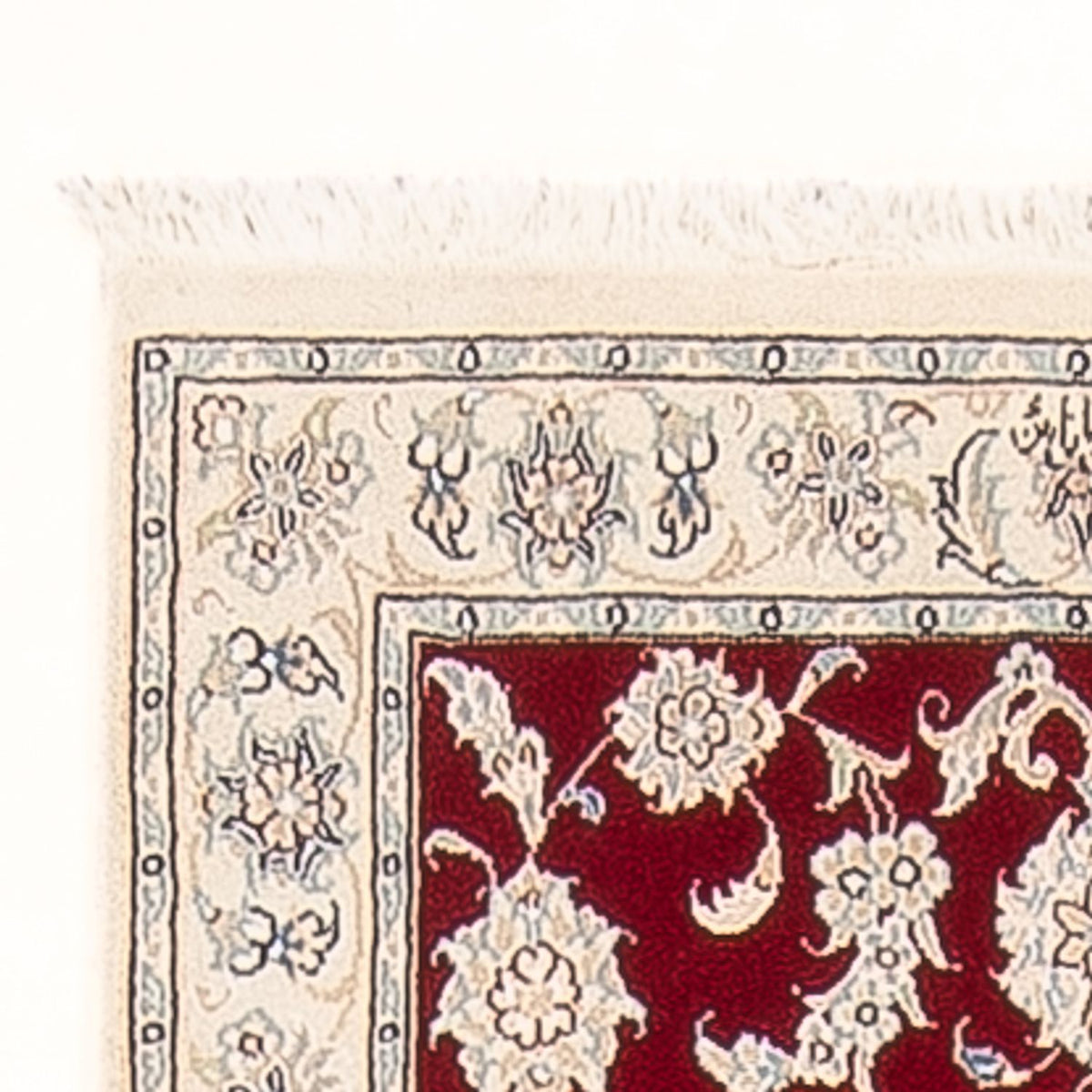 Alfombra de pasillo Alfombra Persa - Nain - Prima - 248 x 82 cm - rojo