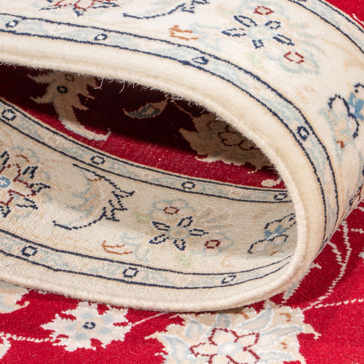 Alfombra de pasillo Alfombra Persa - Nain - Prima - 248 x 82 cm - rojo