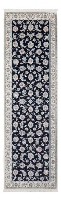 Alfombra de pasillo Alfombra Persa - Nain - Prima - 248 x 82 cm - azul oscuro