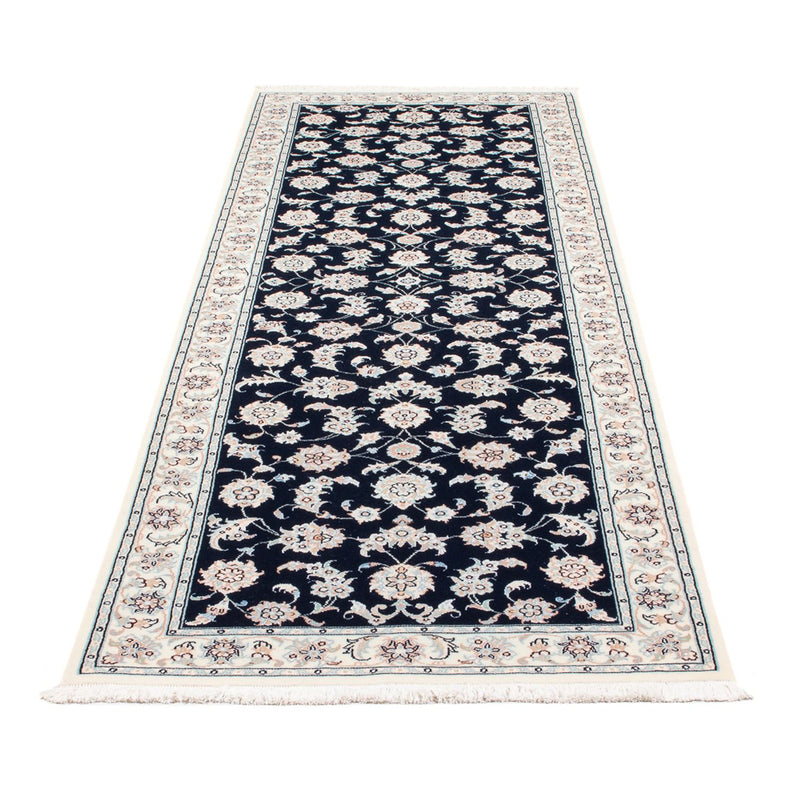 Alfombra de pasillo Alfombra Persa - Nain - Prima - 248 x 82 cm - azul oscuro