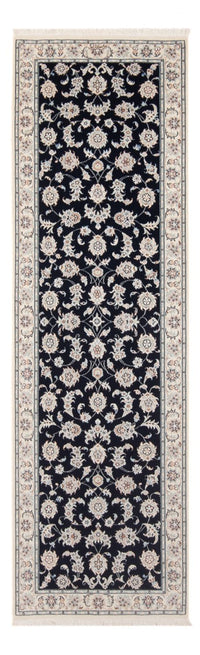 Alfombra de pasillo Alfombra Persa - Nain - Prima - 248 x 83 cm - azul oscuro