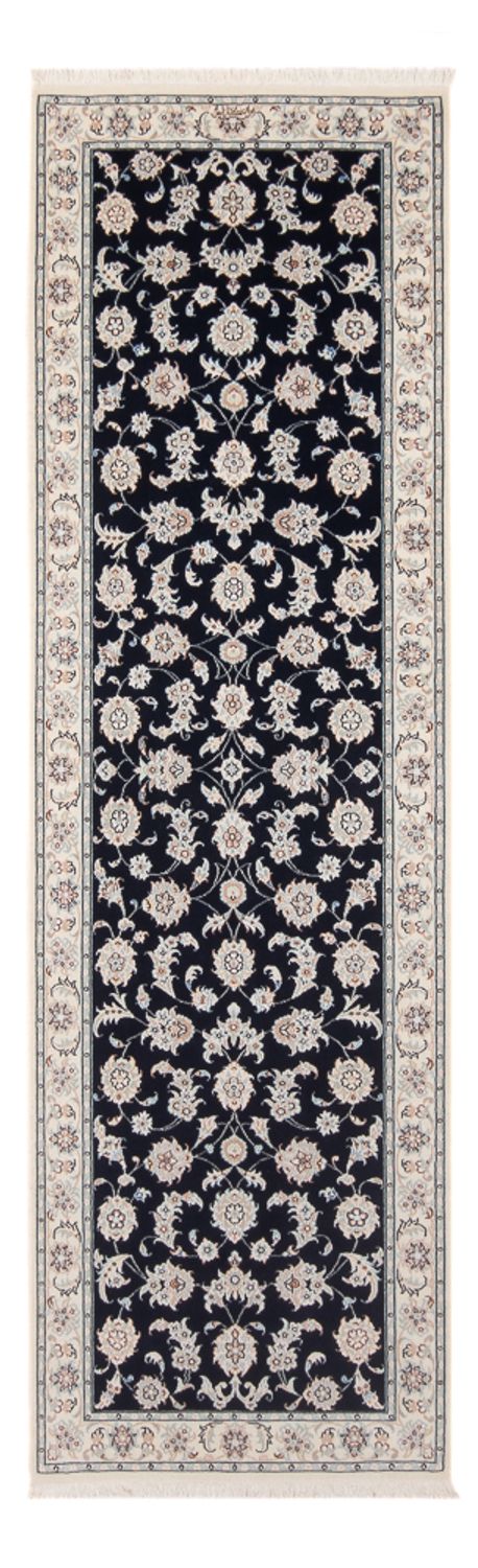 Alfombra de pasillo Alfombra Persa - Nain - Prima - 248 x 83 cm - azul oscuro