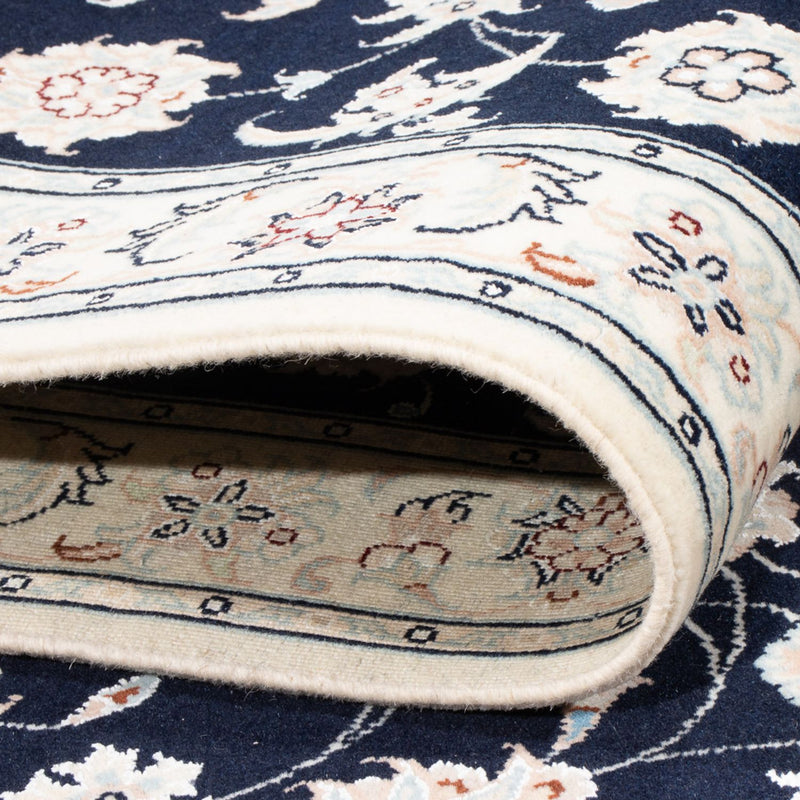 Alfombra de pasillo Alfombra Persa - Nain - Prima - 248 x 83 cm - azul oscuro