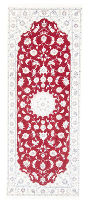 Alfombra de pasillo Alfombra Persa - Nain - Real - 202 x 80 cm - rojo
