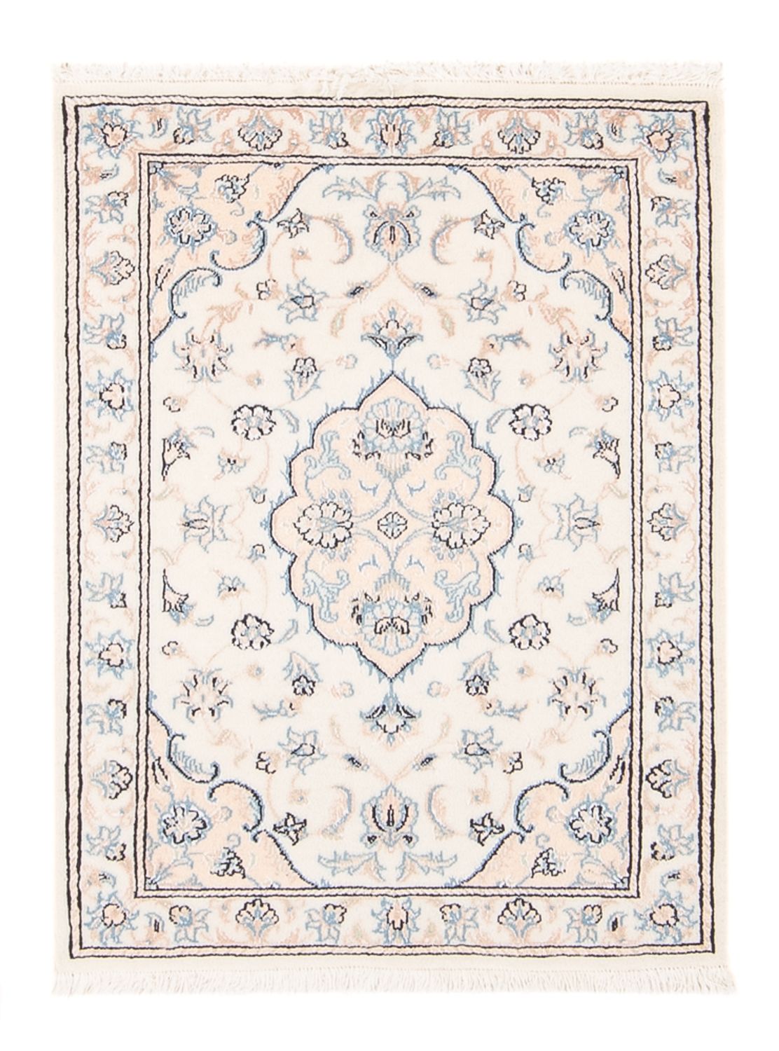 Alfombra persa - Nain - 85 x 60 cm - crema