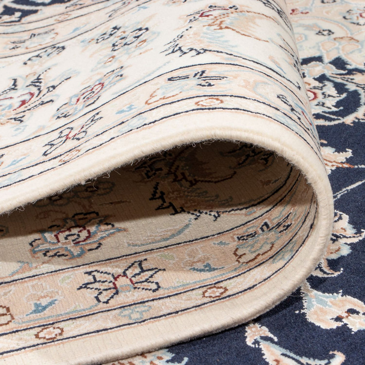 Alfombra Persa - Nain - Prima - 310 x 243 cm - azul oscuro