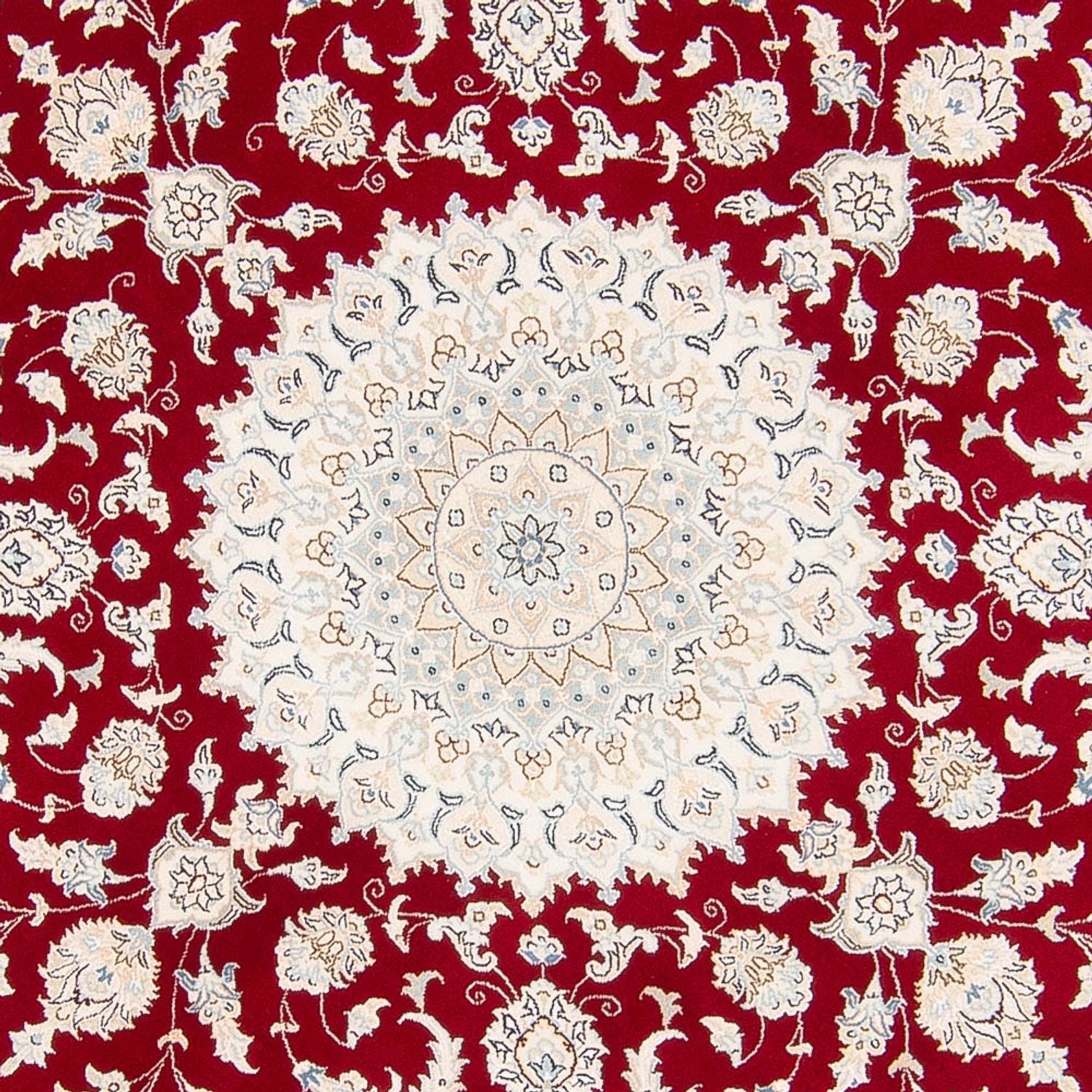 Alfombra persa - Nain redondo  - 200 x 200 cm - rojo