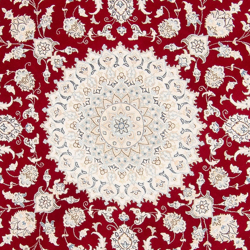 Alfombra persa - Nain redondo  - 200 x 200 cm - rojo