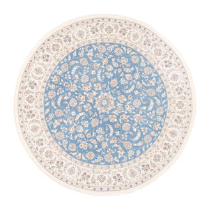 Alfombra persa - Nain redondo  - 200 x 200 cm - azul claro