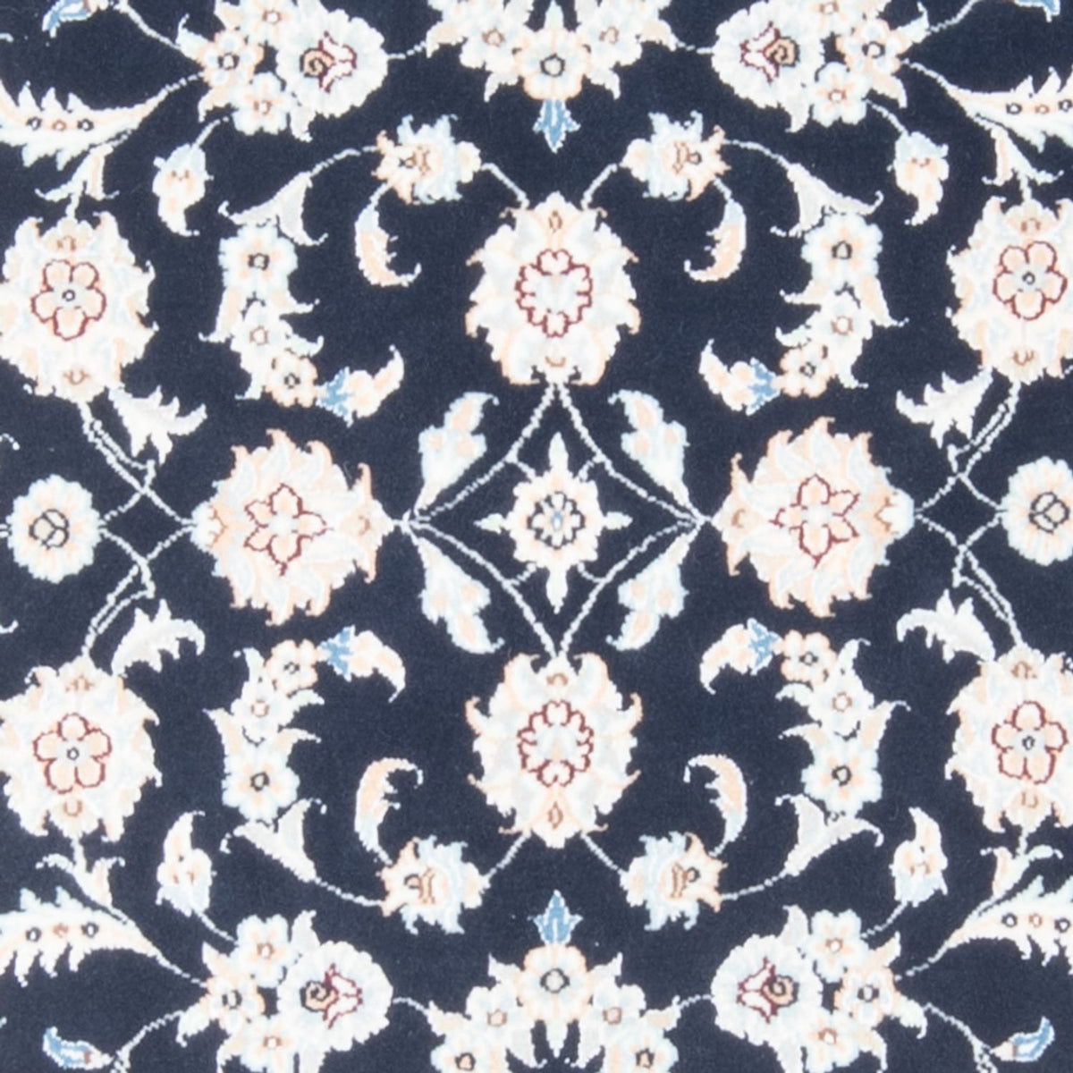 Alfombra de pasillo Alfombra Persa - Nain - Real - 200 x 80 cm - azul oscuro