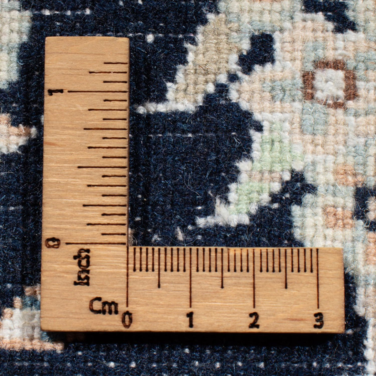 Alfombra de pasillo Alfombra Persa - Nain - Real - 200 x 80 cm - azul oscuro