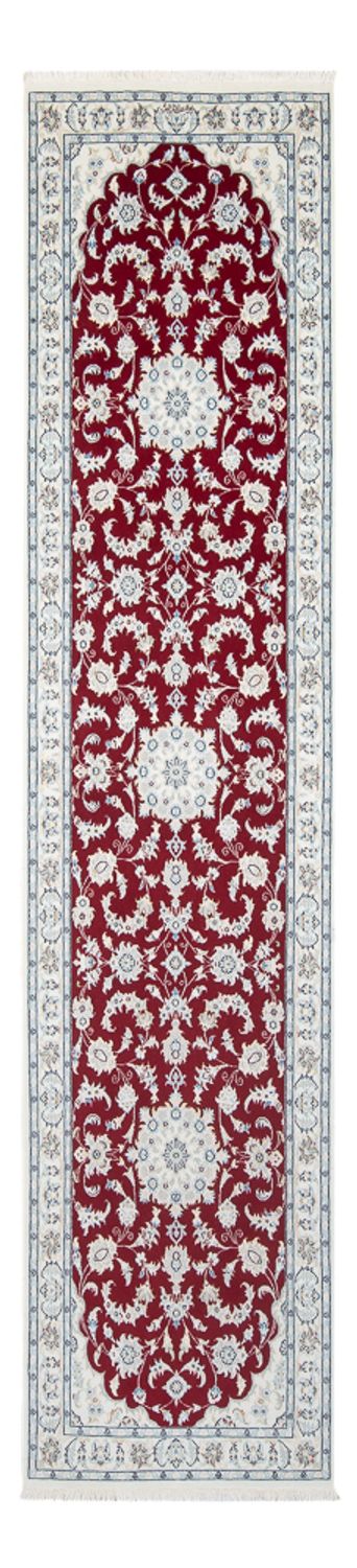 Alfombra de pasillo Alfombra Persa - Nain - Prima - 300 x 78 cm - rojo