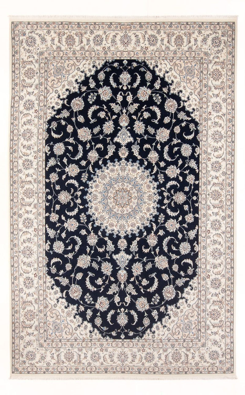 Alfombra Persa - Nain - Prima - 296 x 196 cm - azul oscuro