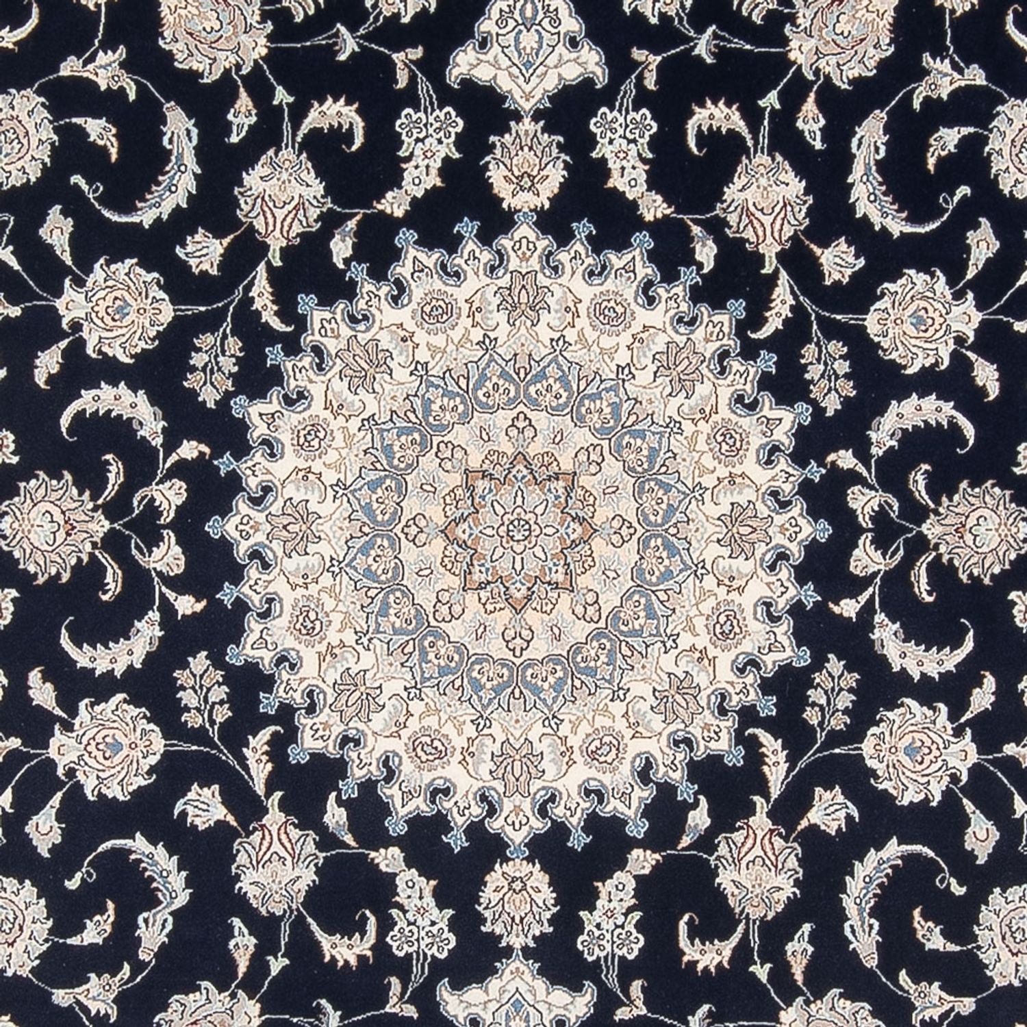 Alfombra Persa - Nain - Prima - 296 x 196 cm - azul oscuro