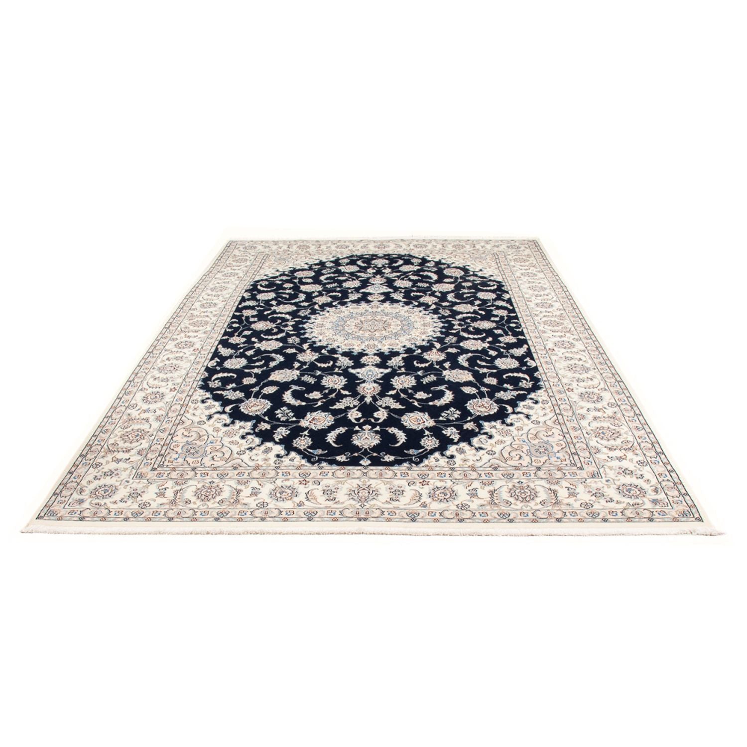 Alfombra Persa - Nain - Prima - 296 x 196 cm - azul oscuro