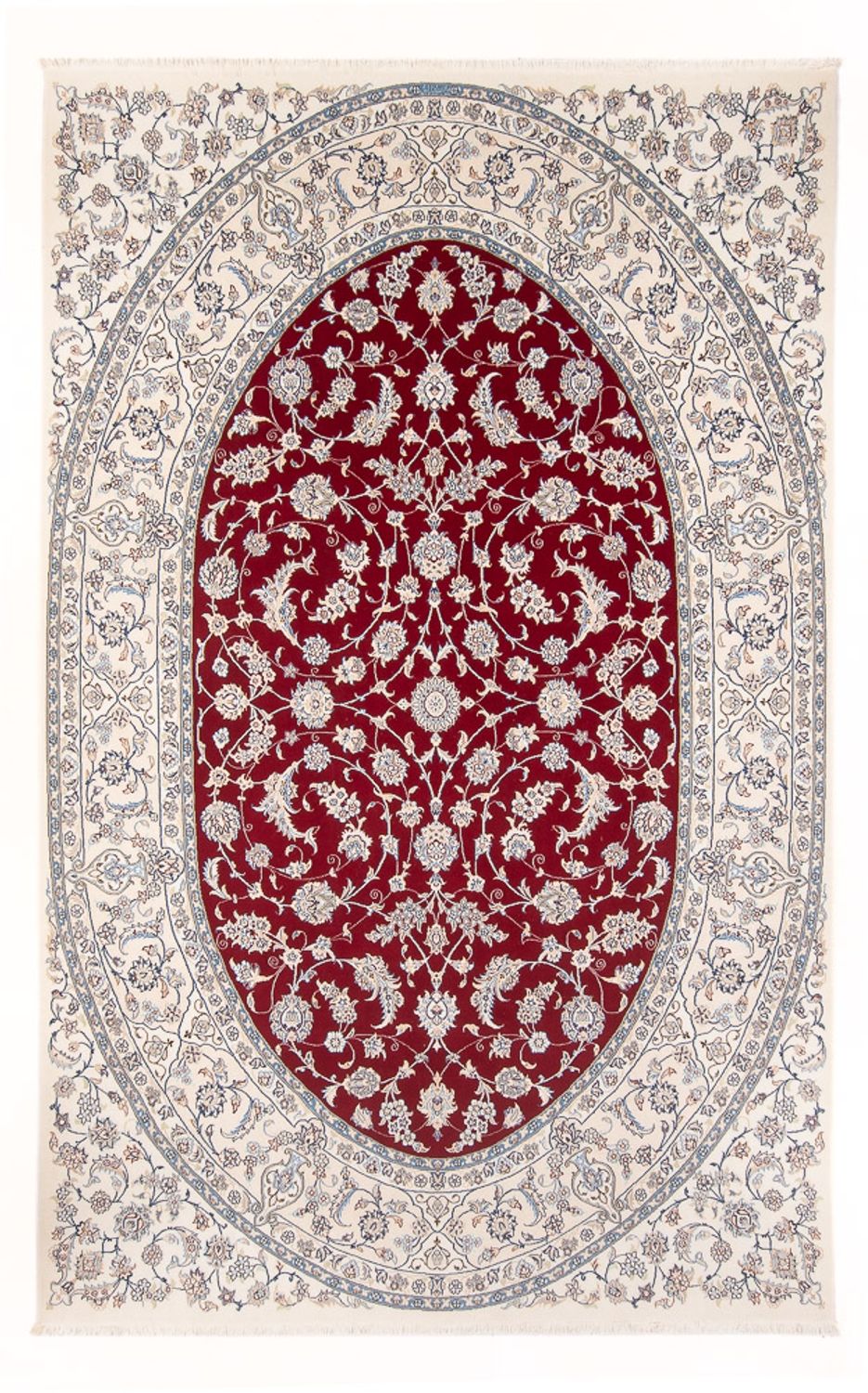 Alfombra Persa - Nain - Prima - 297 x 203 cm - rojo
