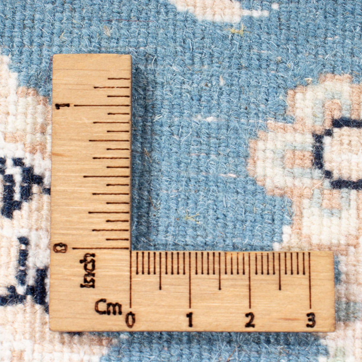 Alfombra de pasillo Alfombra Persa - Nain - Real - 200 x 80 cm - azul claro