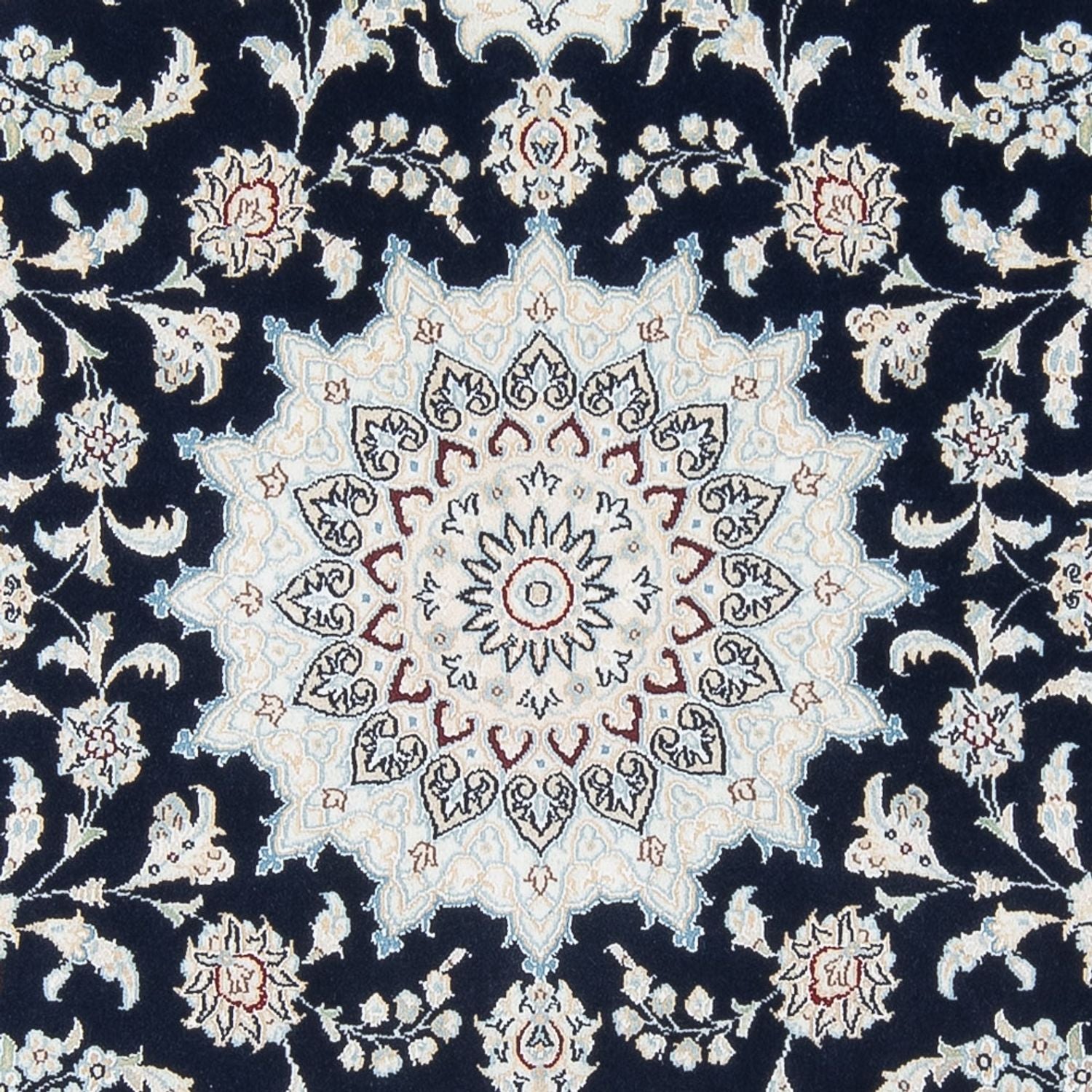 Alfombra Persa - Nain - Prima - 204 x 150 cm - azul oscuro