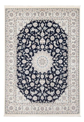 Alfombra Persa - Nain - Prima - 205 x 148 cm - azul oscuro