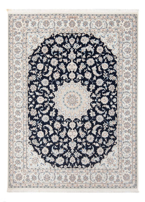 Alfombra Persa - Nain - Prima - 198 x 150 cm - azul oscuro