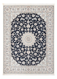 Alfombra Persa - Nain - Prima - 198 x 150 cm - azul oscuro